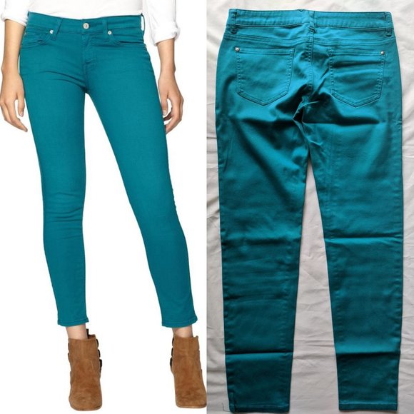 Celebrity Pink Denim - Vintage Celebrity Pink Teal Ankle Skinny Jeans 11